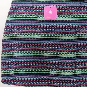 XL Shrinking Violet Skirt Bright Green Pink NWT